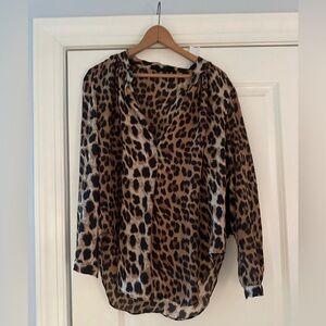 Olivaceous Cheetah Blouse